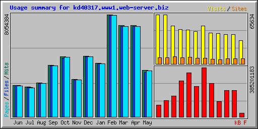 Usage summary for kd40317.www1.web-server.biz